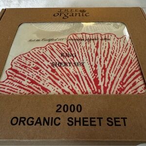 Tree Organic KING Sheet Set - Ginkgo Leaf